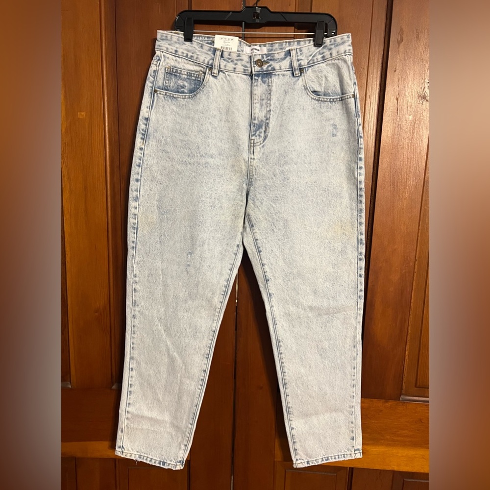 Cotton On Jeans Mom Jeans White Washed Women’s Sz 12 NWT Retro 90’s - Picture 1 of 6
